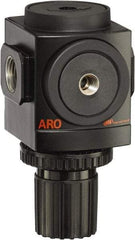 ARO/Ingersoll-Rand - 1/2 NPT Port, 210 CFM, Aluminum Standard Regulator - 10 to 200 psi Range, 250 Max psi Supply Pressure, 1/8" Gauge Port Thread, 3.15" Wide x 5.472" High - Apex Tool & Supply