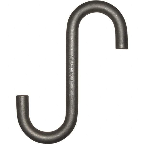 Peerless Chain - Trade Size 1", 3" Opening, Alloy Steel Shot Blasted/Rust Inhibitor S-Hook - 3,000 Lb Capacity, 1" Wire, 11" OAL - Apex Tool & Supply