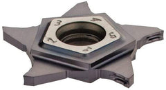Iscar - PENTA Z IC908 Grade, 0.059" Cutting Width, Carbide Cutoff Insert - 0° Neutral Lead Angle, 0.004" Cnr Rad, TiAlN Coated, Other End - Apex Tool & Supply