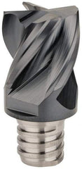 Iscar - MM EC-CF Grade IC908 Carbide End Milling Tip Insert - TiAlN Finish, 4 Flutes, 3/4" Cutting Diam, 0.629" Depth of Cut, 1" Extension, 0.031" Cnr Rad, 38° Helix - Apex Tool & Supply