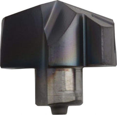 Iscar - Series ICP, 3/4" Diam Grade IC908 140° Replaceable Drill Tip - Carbide, TiAlN Finish, 19 Seat Size, Through Coolant - Apex Tool & Supply