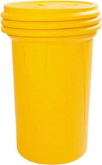 Eagle - 57 Gallon Closure Capacity, Screw On Closure, Yellow Overpack - 55 Gallon Container, HDPE, 550 Lb. Capacity, UN; DOT Listing - Apex Tool & Supply