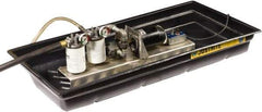 Justrite - 20 Gallon Capacity, 26 Inch Long x 38 Inch Wide, Polyurethane Spill Tray - 26 Inch Diameter, 5-1/2 Inch High, Black - Apex Tool & Supply