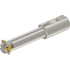 Vargus - 1.12" Cut Diam, 2-3/4" Max Depth of Cut, 1" Shank Diam, Internal/External Indexable Thread Mill - Insert Style 3LI, 3/8" Insert Size, 2 Inserts, Toolholder Style TM SC W, 5.315" OAL - Apex Tool & Supply