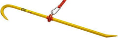 Stanley - 30" OAL Tethered Wrecking Bar - 3/4" Wide, Steel - Apex Tool & Supply