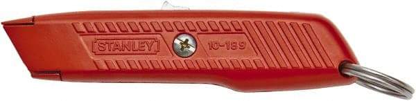Stanley - Retractable Utility Knife - Orange Metal Handle, 1 Blade Included - Apex Tool & Supply