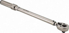 CDI - 1/2" Drive Micrometer Torque Wrench - 34 N/m to 197 N/m Torque, 19" OAL, 1.4 N/m Graduation, Pear Head - Apex Tool & Supply