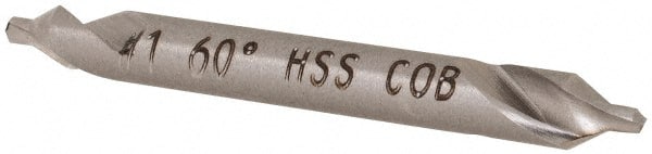 Hertel - #1 Plain Cut 60° Incl Angle Cobalt Combo Drill & Countersink - Apex Tool & Supply