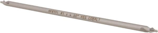 Hertel - #1 Plain Cut 60° Incl Angle Cobalt Combo Drill & Countersink - Apex Tool & Supply