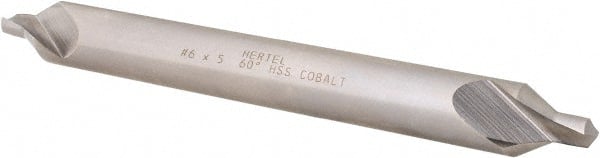 Hertel - #6 Plain Cut 60° Incl Angle Cobalt Combo Drill & Countersink - Apex Tool & Supply