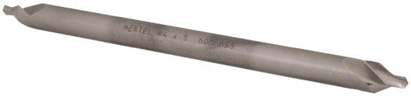 Hertel - #4 Plain Cut 60° Incl Angle High Speed Steel Combo Drill & Countersink - Apex Tool & Supply