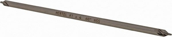 Hertel - #1 Plain Cut 60° Incl Angle High Speed Steel Combo Drill & Countersink - Apex Tool & Supply