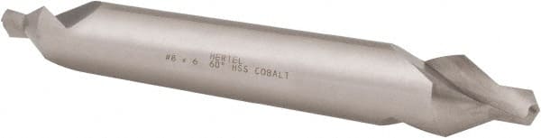 Hertel - #8 Plain Cut 60° Incl Angle Cobalt Combo Drill & Countersink - Apex Tool & Supply