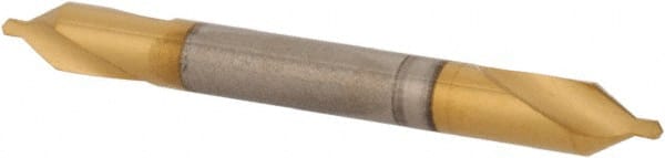 Hertel - #0 Plain Cut 60° Incl Angle High Speed Steel Combo Drill & Countersink - Apex Tool & Supply