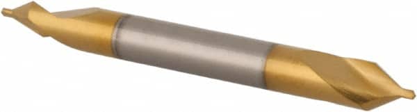 Hertel - #2/0 Plain Cut 60° Incl Angle High Speed Steel Combo Drill & Countersink - Apex Tool & Supply