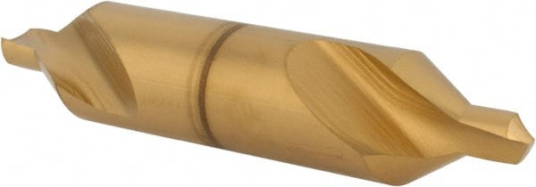 Hertel - #7 Plain Cut 60° Incl Angle High Speed Steel Combo Drill & Countersink - Apex Tool & Supply