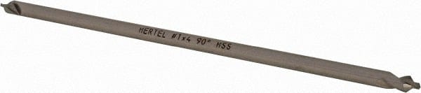 Hertel - #1 Plain Cut 90° Incl Angle High Speed Steel Combo Drill & Countersink - Apex Tool & Supply