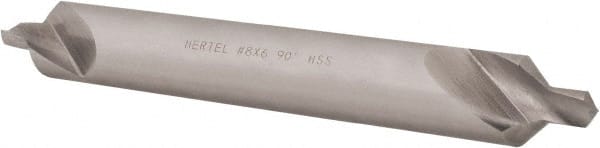 Hertel - #8 Plain Cut 90° Incl Angle High Speed Steel Combo Drill & Countersink - Apex Tool & Supply