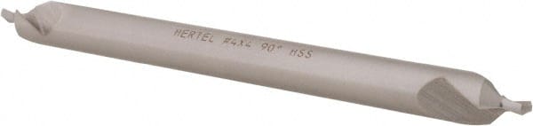 Hertel - #4 Plain Cut 90° Incl Angle High Speed Steel Combo Drill & Countersink - Apex Tool & Supply