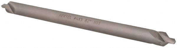 Hertel - #4 Plain Cut 82° Incl Angle High Speed Steel Combo Drill & Countersink - Apex Tool & Supply