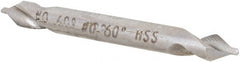 Hertel - #0 Plain Cut 60° Incl Angle High Speed Steel Combo Drill & Countersink - Apex Tool & Supply