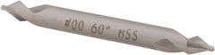 Hertel - #2/0 Plain Cut 60° Incl Angle High Speed Steel Combo Drill & Countersink - Apex Tool & Supply