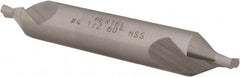 Hertel - #4-1/2 Plain Cut 60° Incl Angle High Speed Steel Combo Drill & Countersink - Apex Tool & Supply