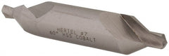Hertel - #7 Plain Cut 60° Incl Angle Cobalt Combo Drill & Countersink - Apex Tool & Supply