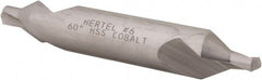 Hertel - #6 Plain Cut 60° Incl Angle Cobalt Combo Drill & Countersink - Apex Tool & Supply