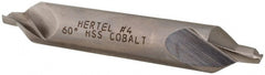 Hertel - #4 Plain Cut 60° Incl Angle Cobalt Combo Drill & Countersink - Apex Tool & Supply
