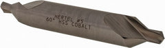 Hertel - #5 Plain Cut 60° Incl Angle Cobalt Combo Drill & Countersink - Apex Tool & Supply