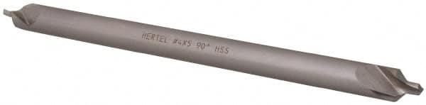 Hertel - #4 Plain Cut 90° Incl Angle High Speed Steel Combo Drill & Countersink - Apex Tool & Supply