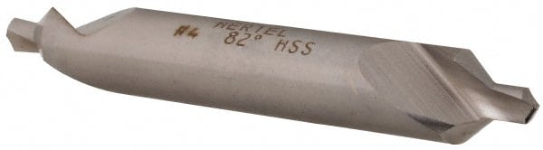 Hertel - #4 Plain Cut 82° Incl Angle High Speed Steel Combo Drill & Countersink - Apex Tool & Supply