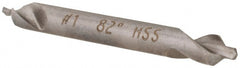 Hertel - #1 Plain Cut 82° Incl Angle High Speed Steel Combo Drill & Countersink - Apex Tool & Supply