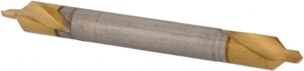 Hertel - #1 Plain Cut 82° Incl Angle High Speed Steel Combo Drill & Countersink - Apex Tool & Supply