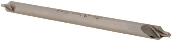 Hertel - #3 Plain Cut 82° Incl Angle High Speed Steel Combo Drill & Countersink - Apex Tool & Supply