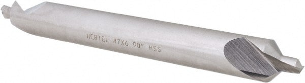 Hertel - #7 Plain Cut 90° Incl Angle High Speed Steel Combo Drill & Countersink - Apex Tool & Supply