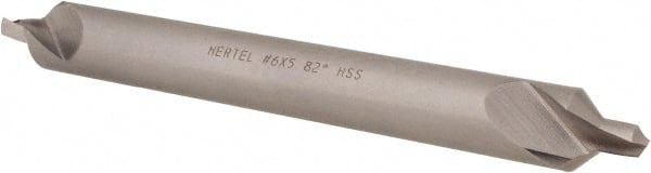 Hertel - #6 Plain Cut 82° Incl Angle High Speed Steel Combo Drill & Countersink - Apex Tool & Supply