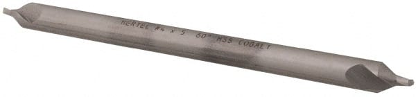 Hertel - #4 Plain Cut 60° Incl Angle Cobalt Combo Drill & Countersink - Apex Tool & Supply
