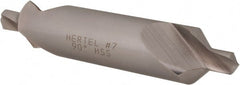 Hertel - #7 Plain Cut 90° Incl Angle High Speed Steel Combo Drill & Countersink - Apex Tool & Supply