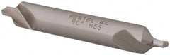 Hertel - #4 Plain Cut 90° Incl Angle High Speed Steel Combo Drill & Countersink - Apex Tool & Supply