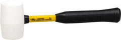 NUPLA - 1 Lb Head Soft Face Rubber Hammer - 13" OAL, 13" Long Fiberglass Handle with Grip - Apex Tool & Supply