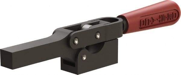 De-Sta-Co - 1,299 Lb Holding Capacity, Horizontal Handle, Manual Hold Down Toggle Clamp - 69° Handle Movement, 90° Bar Opening, Solid Bar, Solid Base, Oxide Finish, Forged Alloy Steel - Apex Tool & Supply