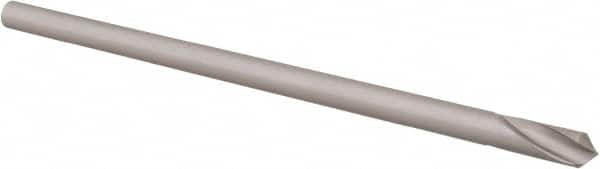 Hertel - 6mm Body Diam, 90°, 5-1/2" OAL, Cobalt Spotting Drill - Apex Tool & Supply