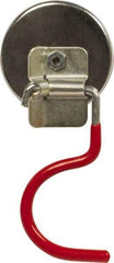 Mag-Mate - 38 Lb Max Pull Force, 5/16" Overall Height, 2.03" Diam, Ceramic Cup Magnet - Hook Style, 1-7/8" Clamp Opening, Chrome Plated - Apex Tool & Supply