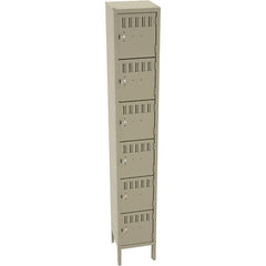 Tennsco - 6 Door, 6 Tier, Welded Locker - Apex Tool & Supply