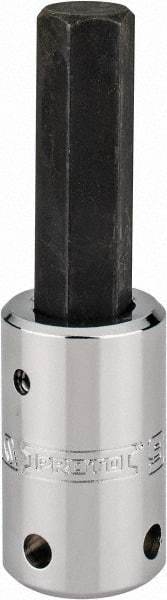 Proto - 1/2" Drive, 9/16" Hex Bit Socket - 3-5/8" OAL, 1-7/8" Bit Length, Tethered - Apex Tool & Supply