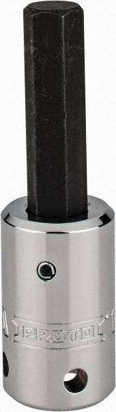 Proto - 1/2" Drive, 1/2" Hex Bit Socket - 3-5/8" OAL, 1-7/8" Bit Length, Tethered - Apex Tool & Supply