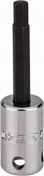Proto - 3/8" Drive, 7/32" Hex Bit Socket - 2-23/32" OAL, 1-5/8" Bit Length, Tethered - Apex Tool & Supply