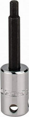 Proto - 3/8" Drive, 3/16" Hex Bit Socket - 2-23/32" OAL, 1-5/8" Bit Length, Tethered - Apex Tool & Supply
